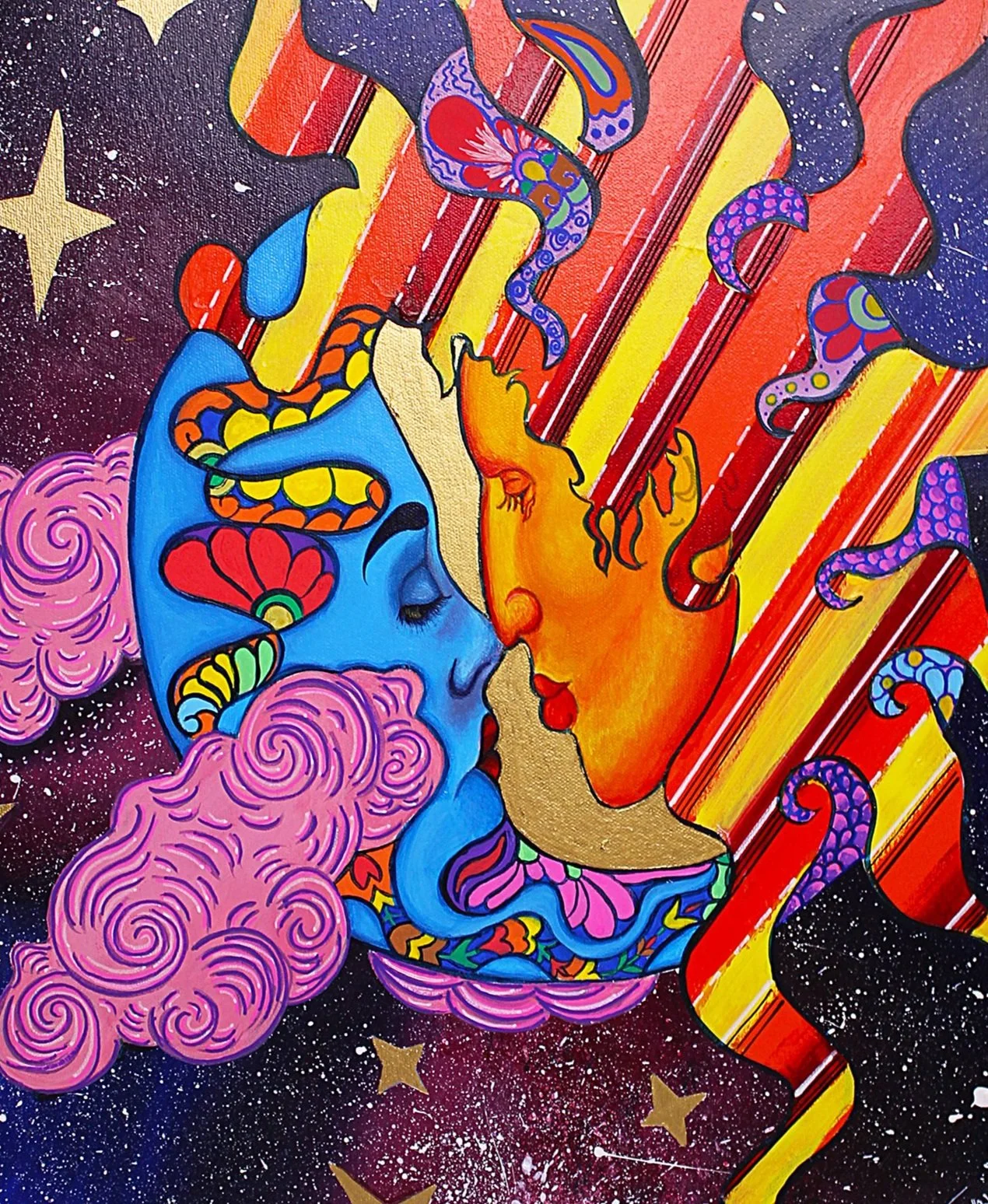 失恋アート　medusami art カラフルアート Medusa